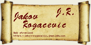 Jakov Rogačević vizit kartica